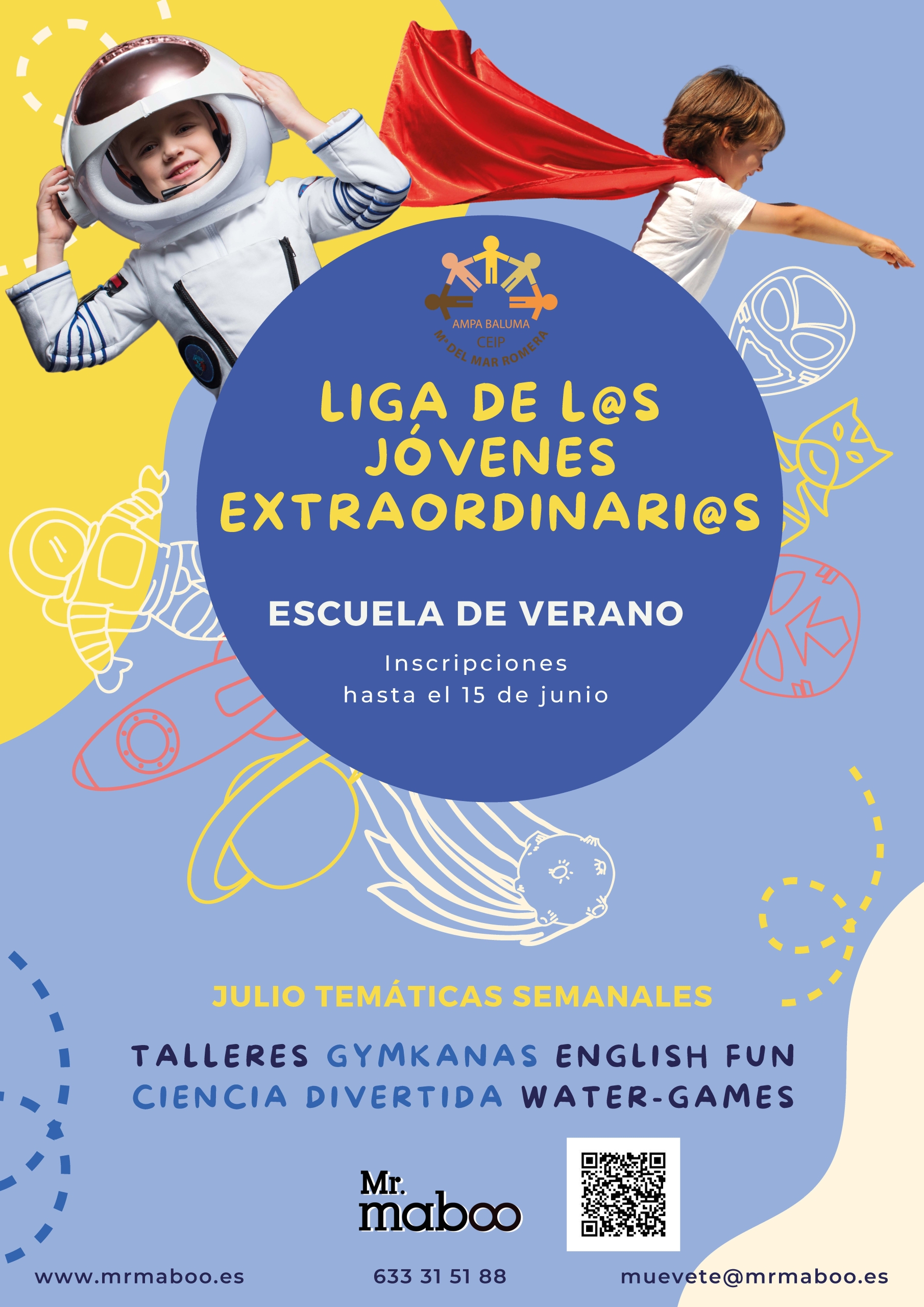 Cartel Liga de l@s jóvenes extraordinari@s Romera.
